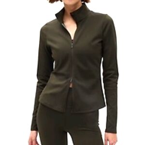 NWT Gap XL Tall GapFit recycled powerzip mistletoe green zip up jacket